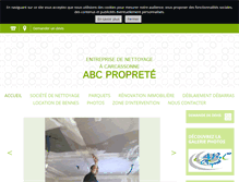 Tablet Screenshot of abcproprete.fr